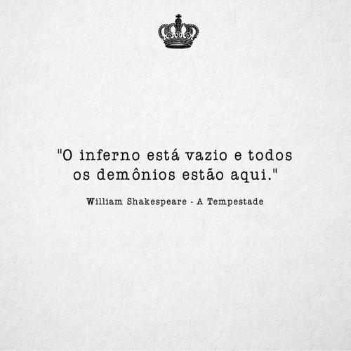 shakspeare demonios estao aqui