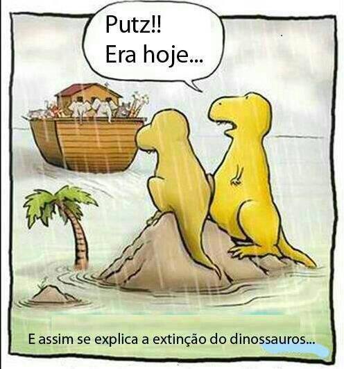 tirinha dinossauros