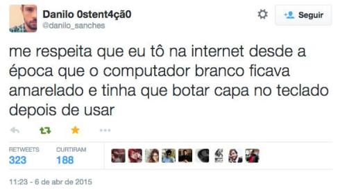 me respeita que eu to na internet